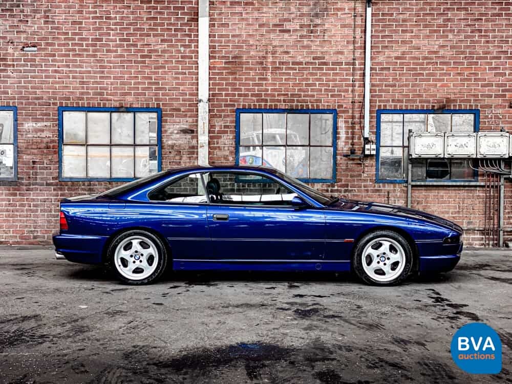 BMW 850CSi 5.6 V12 381 PS 8er Tobago-blau -1st Owner-.