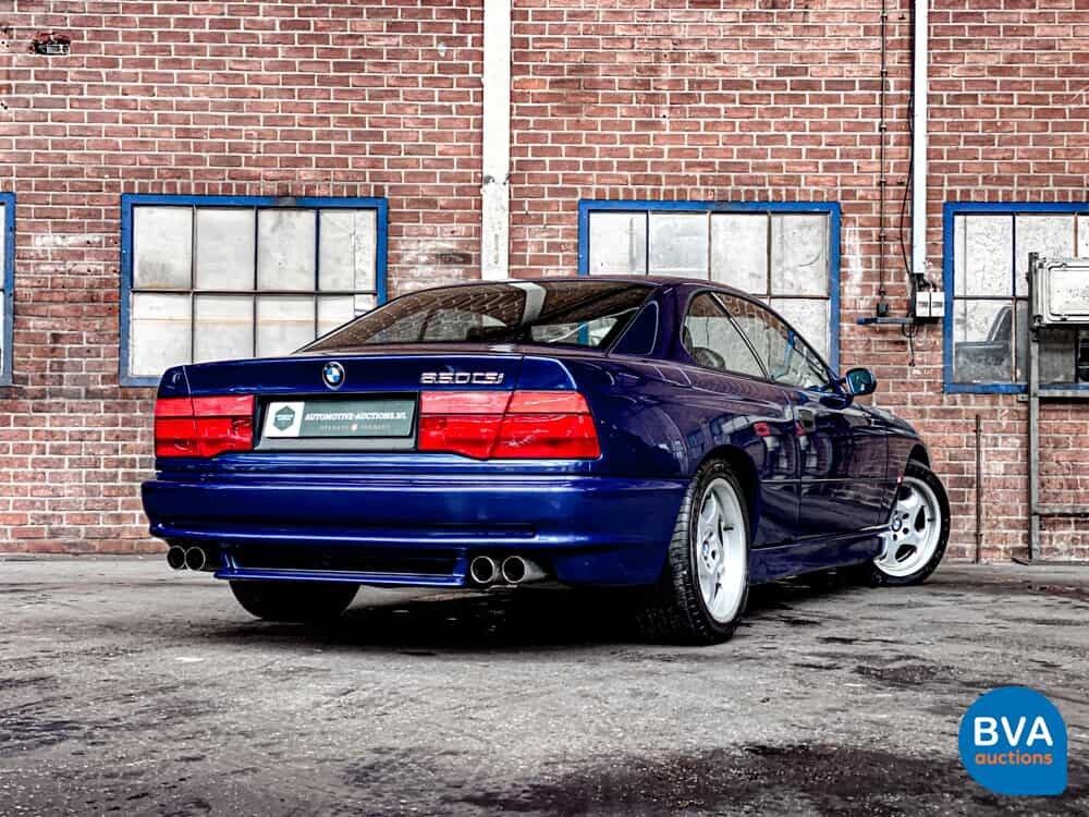 BMW 850CSi 5.6 V12 381 PS 8er Tobago-blau -1st Owner-.
