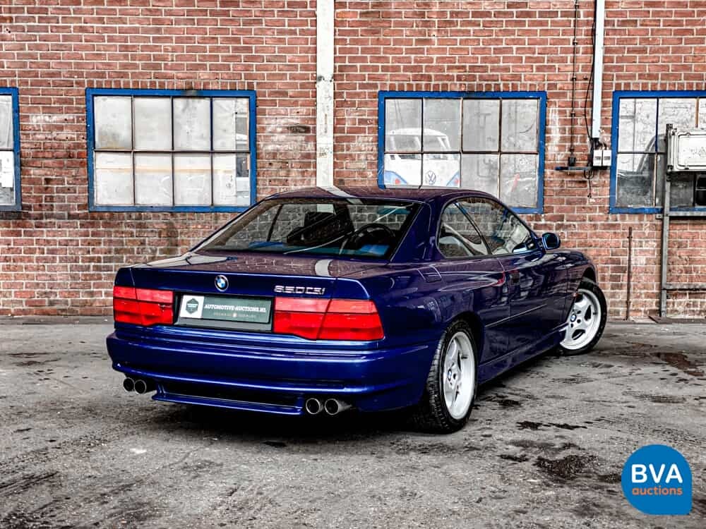 BMW 850CSi 5.6 V12 381 PS 8er Tobago-blau -1st Owner-.