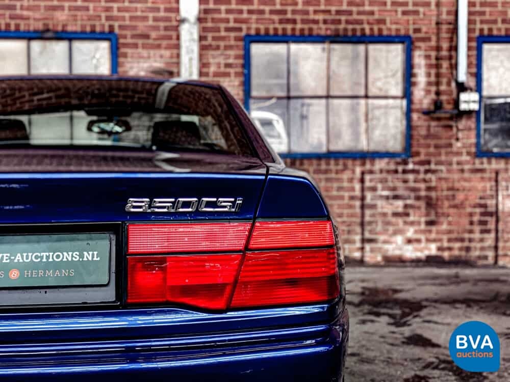 BMW 850CSi 5.6 V12 381 PS 8er Tobago-blau -1st Owner-.
