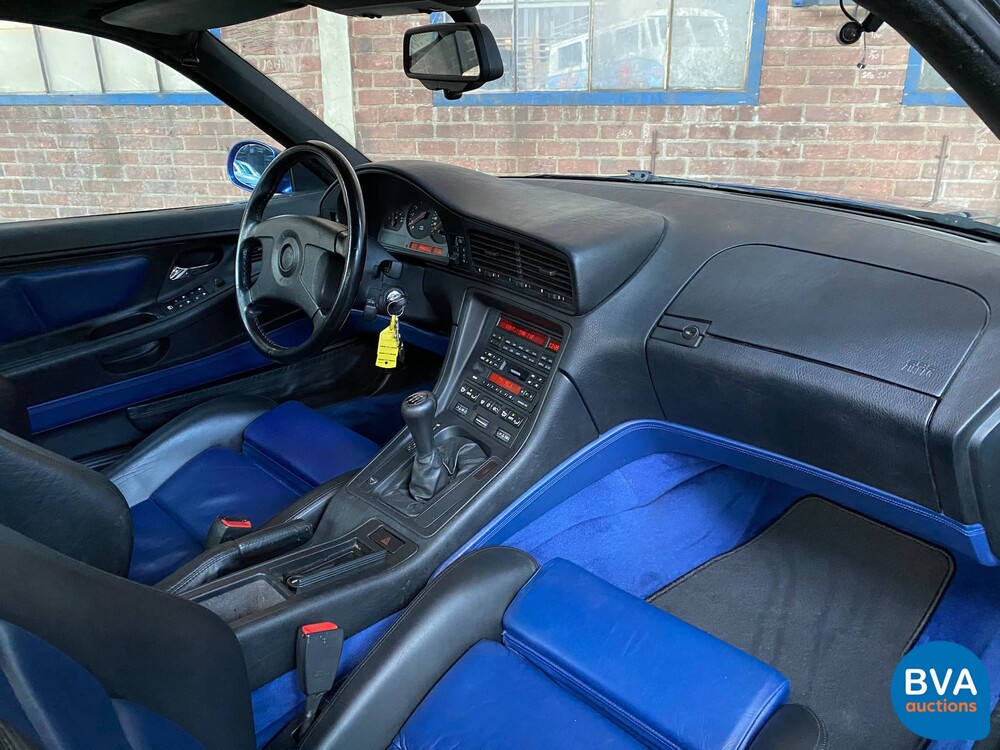 BMW 850CSi 5.6 V12 381 PS 8er Tobago-blau -1st Owner-.