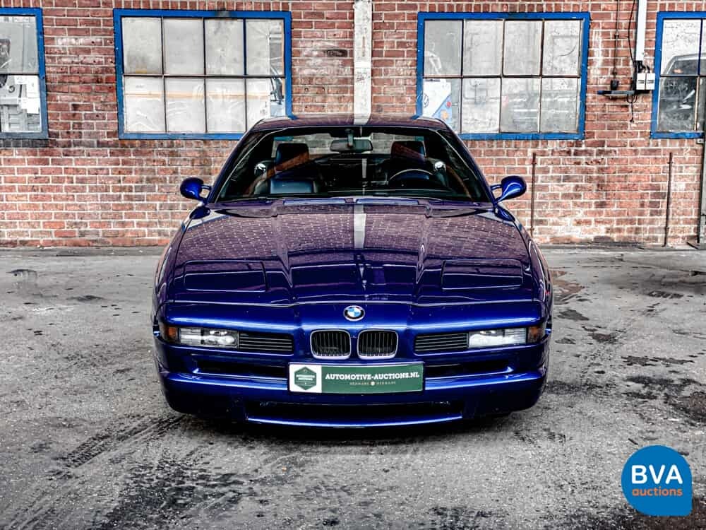 BMW 850CSi 5.6 V12 381 PS 8er Tobago-blau -1st Owner-.