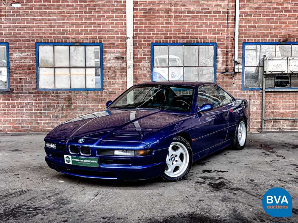 BMW 850CSi 5.6 V12 381 PS 8er Tobago-blau -1st Owner-.