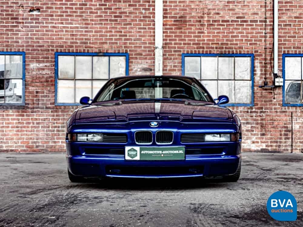 BMW 850CSi 5.6 V12 381 PS 8er Tobago-blau -1st Owner-.