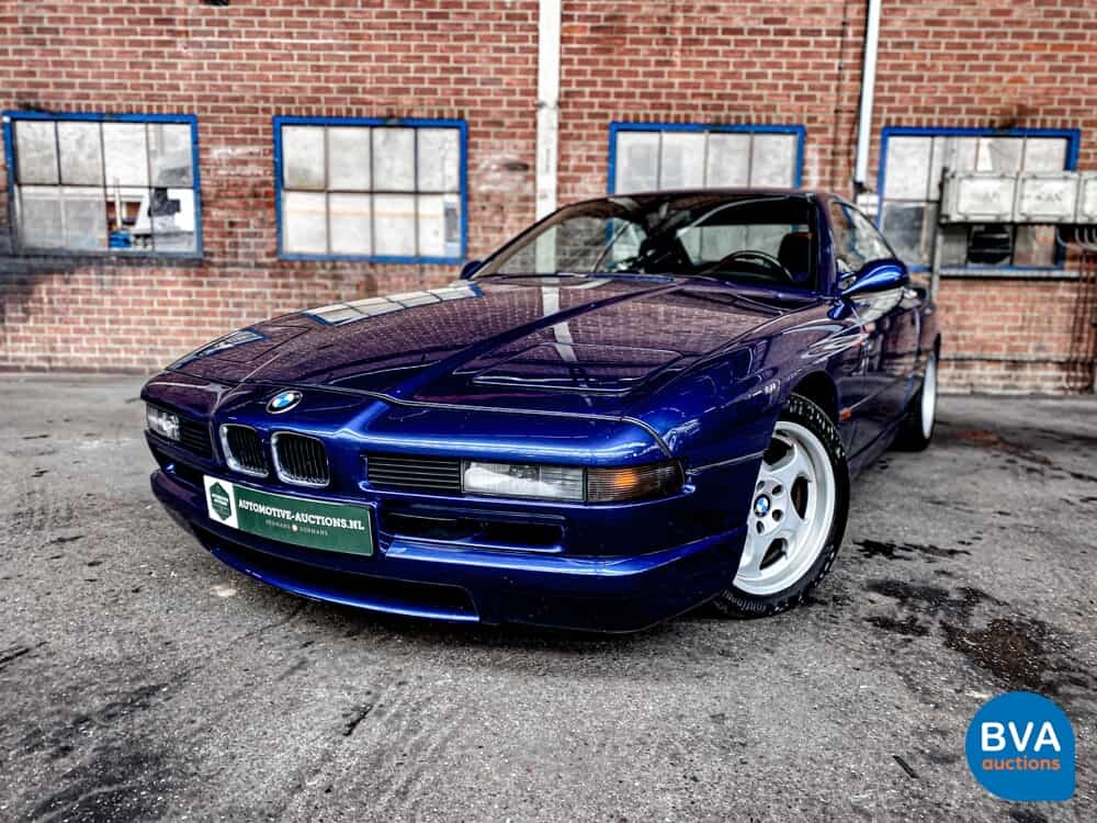 BMW 850CSi 5.6 V12 381 PS 8er Tobago-blau -1st Owner-.