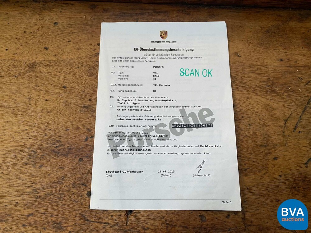 Porsche 911 Carrera 3.4 PDK 349pk 2013 991 -NL-Kennzeichen-.