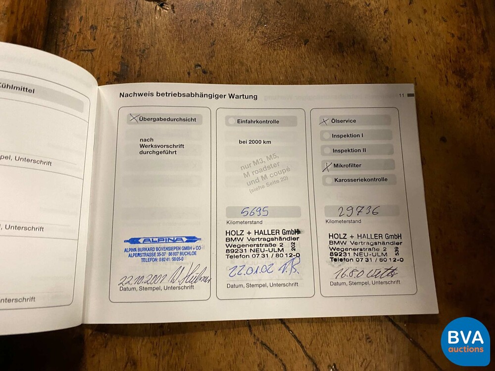 BMW ALPINA B10 4.6 V8 2001 FACELIFT 1 oder 203, NL-Zulassung.