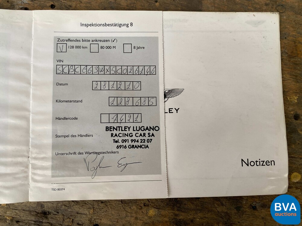 Bentley Continental GT6.0 W12 560 PS 2004.