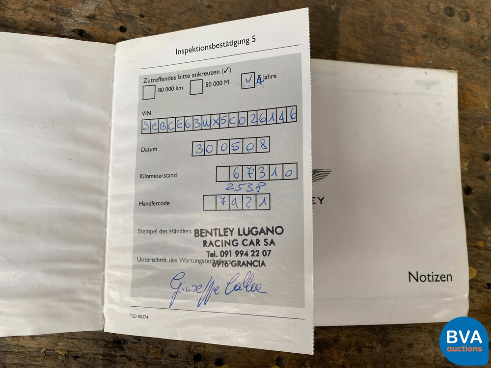 Bentley Continental GT6.0 W12 560 PS 2004.