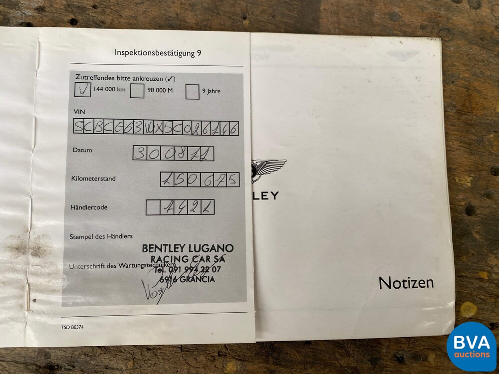 Bentley Continental GT6.0 W12 560 PS 2004.