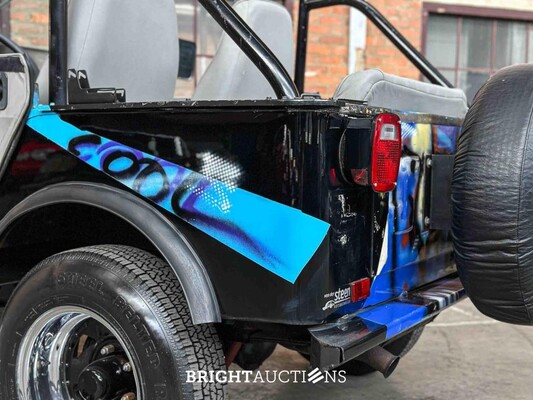 Jeep DJ5 (HERMAN BROOD) Canvas cab. 3.8 DJ Cabriolet 101pk 1976 -ART WORK-