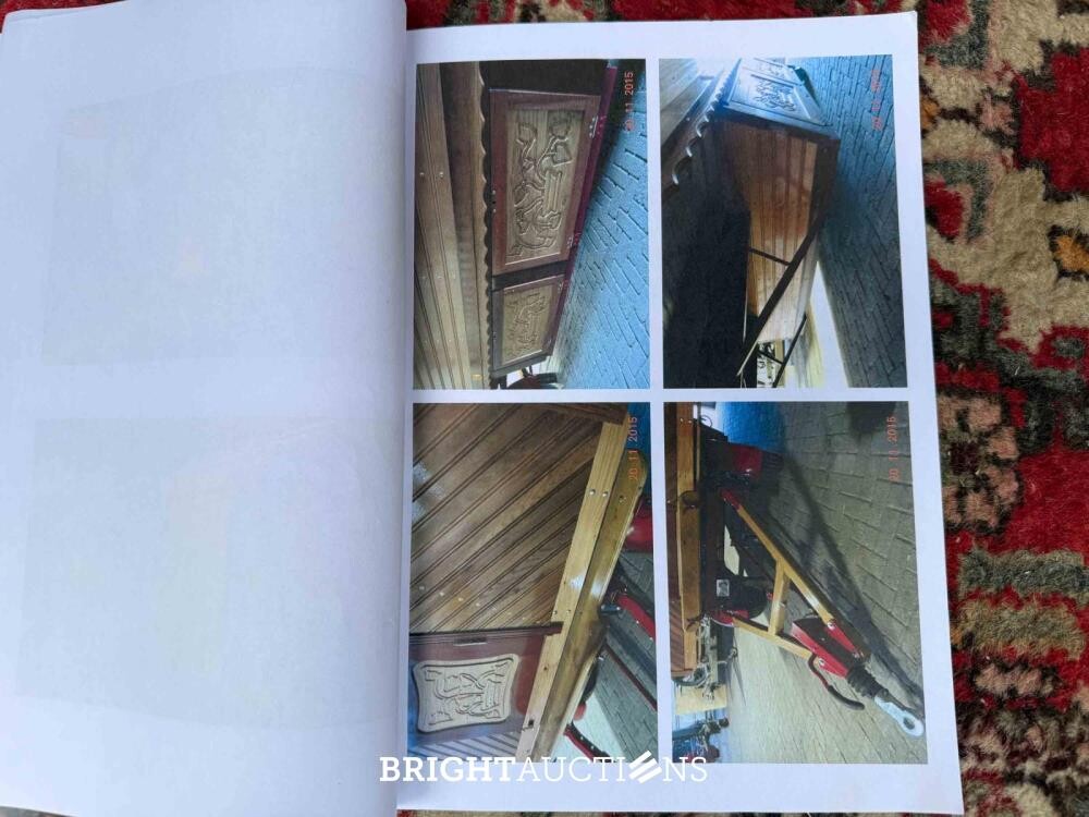 Rifra Saloon (EIGENBOUW - Pipowagen) 1953, LPL-80-D + Hanomag R442T-Brillant Tractor 42pk 1962, TDJ-78-P