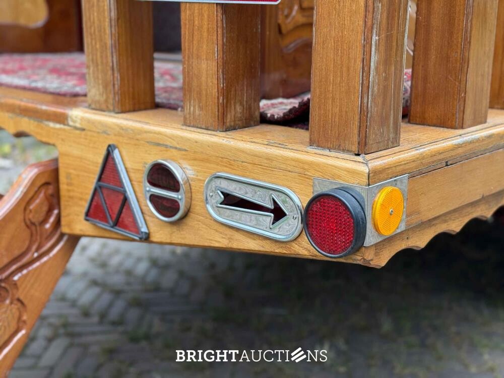 Rifra Saloon (EIGENBOUW - Pipowagen) 1953, LPL-80-D + Hanomag R442T-Brillant Tractor 42pk 1962, TDJ-78-P