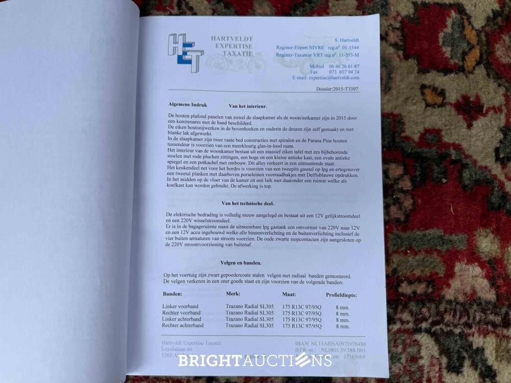 Rifra Saloon (EIGENBOUW - Pipowagen) 1953, LPL-80-D + Hanomag R442T-Brillant Tractor 42pk 1962, TDJ-78-P