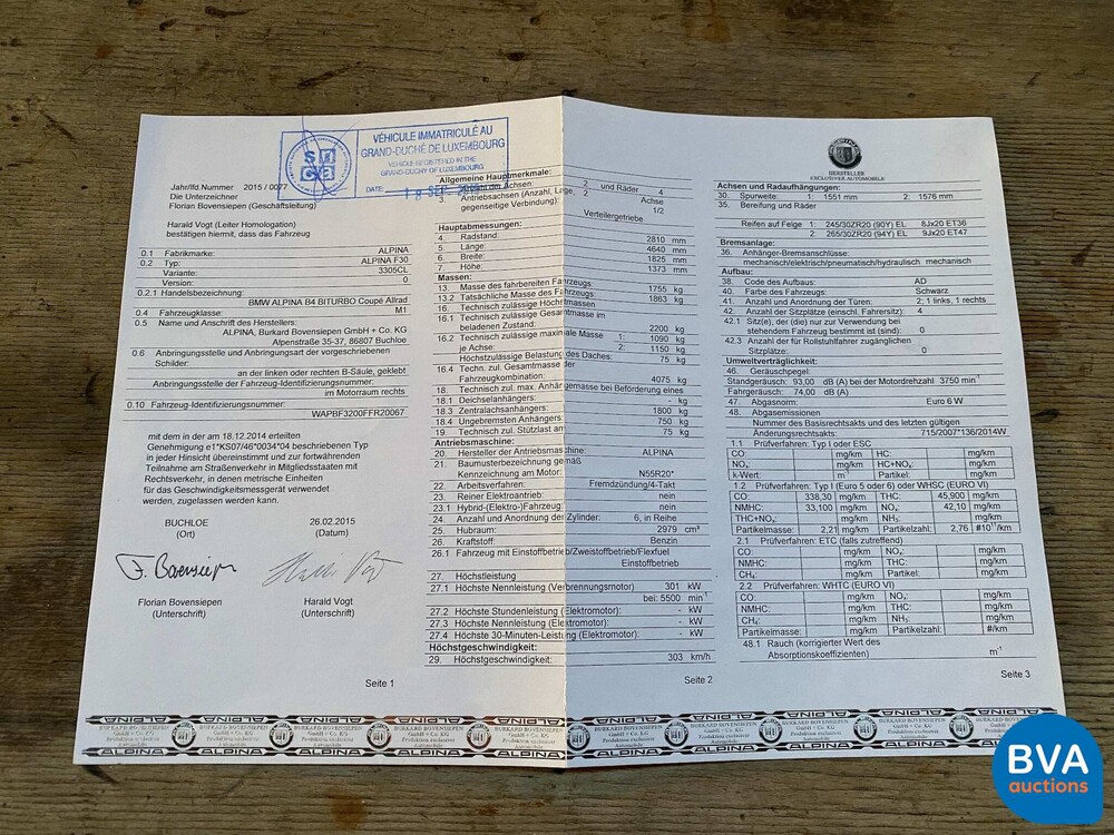 BMW ALPINA B4 Bi-turbo 2015 409PK/600Nm F32 NL-kenteken 