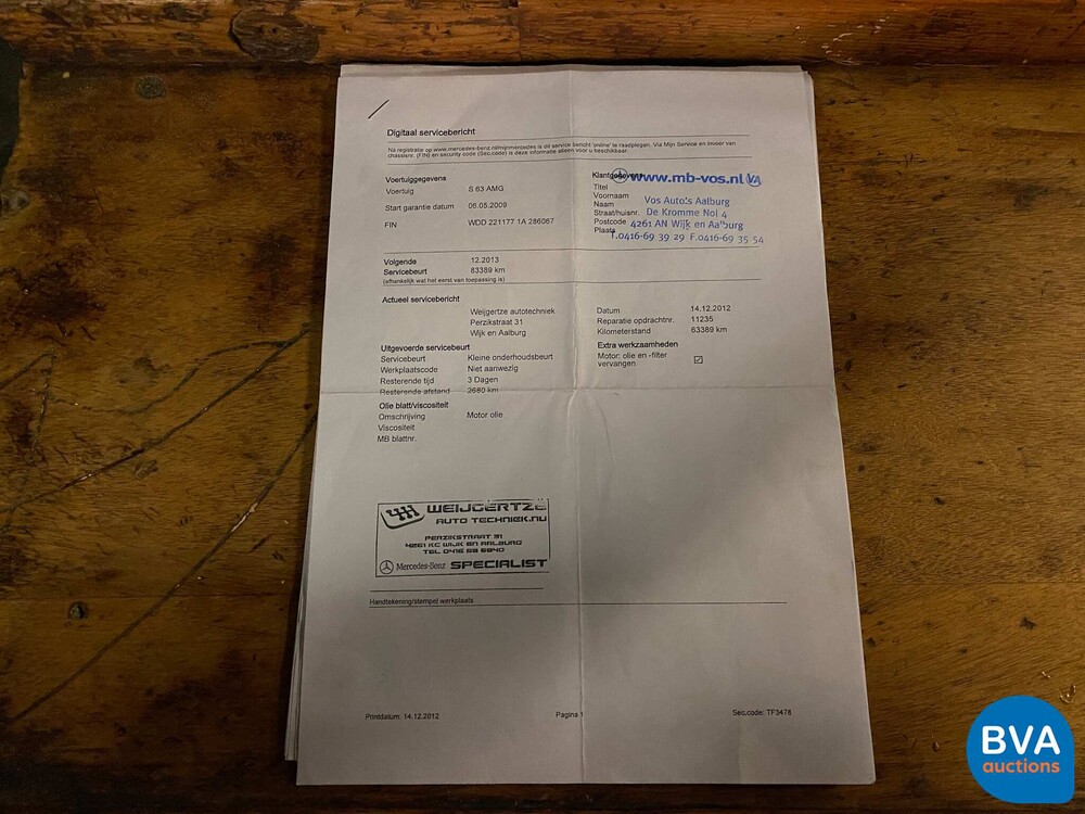 Mercedes-Benz S63 AMG S-Klasse Lang 525pk 2009 DESIGNO, 27-KZF-3