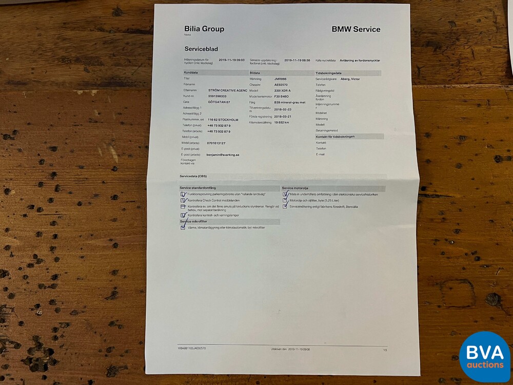 BMW 330i xDrive Edition M-Sport Shadow High Executive 3-serie 252pk 2018, N-050-RL