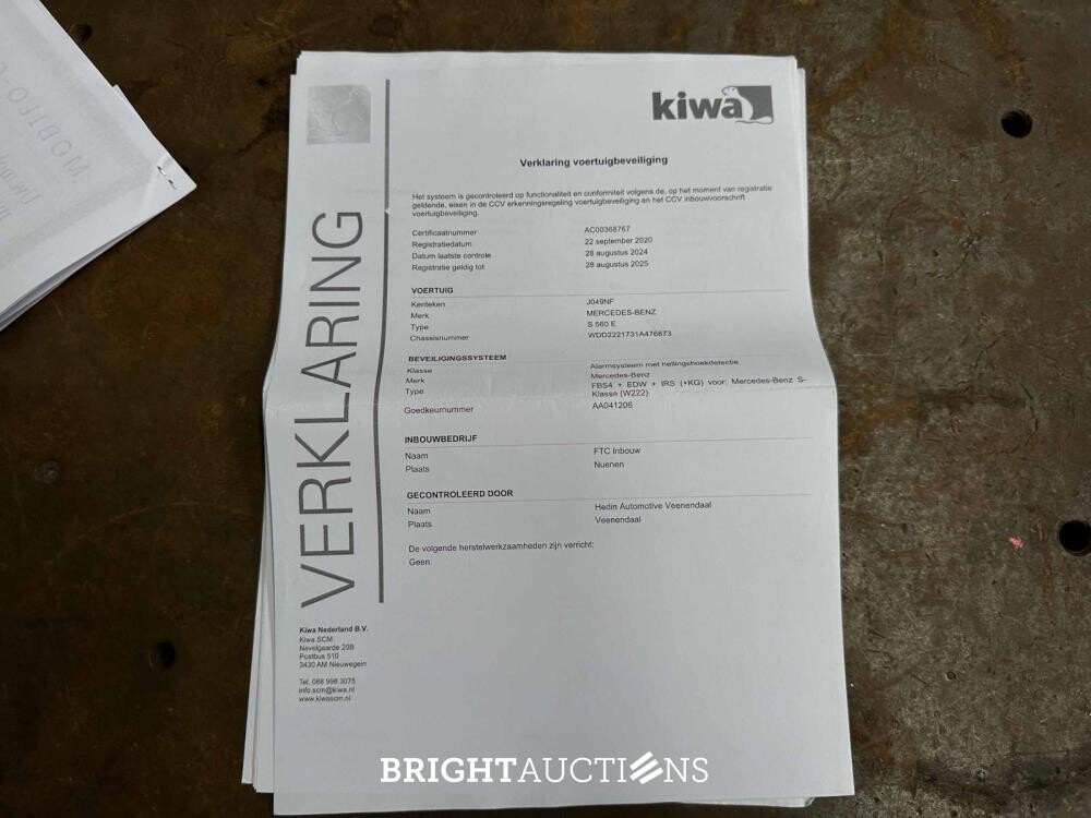 Mercedes-Benz S560e Lang AMG Premium 3.0 V6 469pk 2019 S-Klasse, J-049-NF