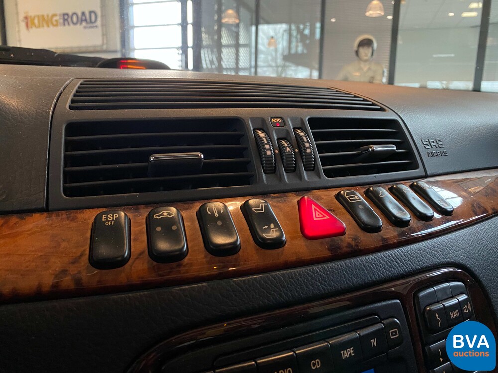 Mercedes-Benz S500 Lang S-class 500 306pk 2001-Org NL-, 55-GZ-JD.