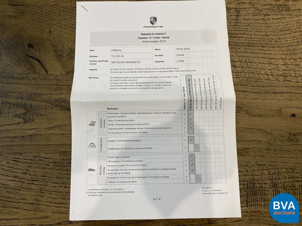 Porsche Cayenne E-Hybrid SportChrono 462pk 2018 -Org NL- -NW Model-, TG-791-N.