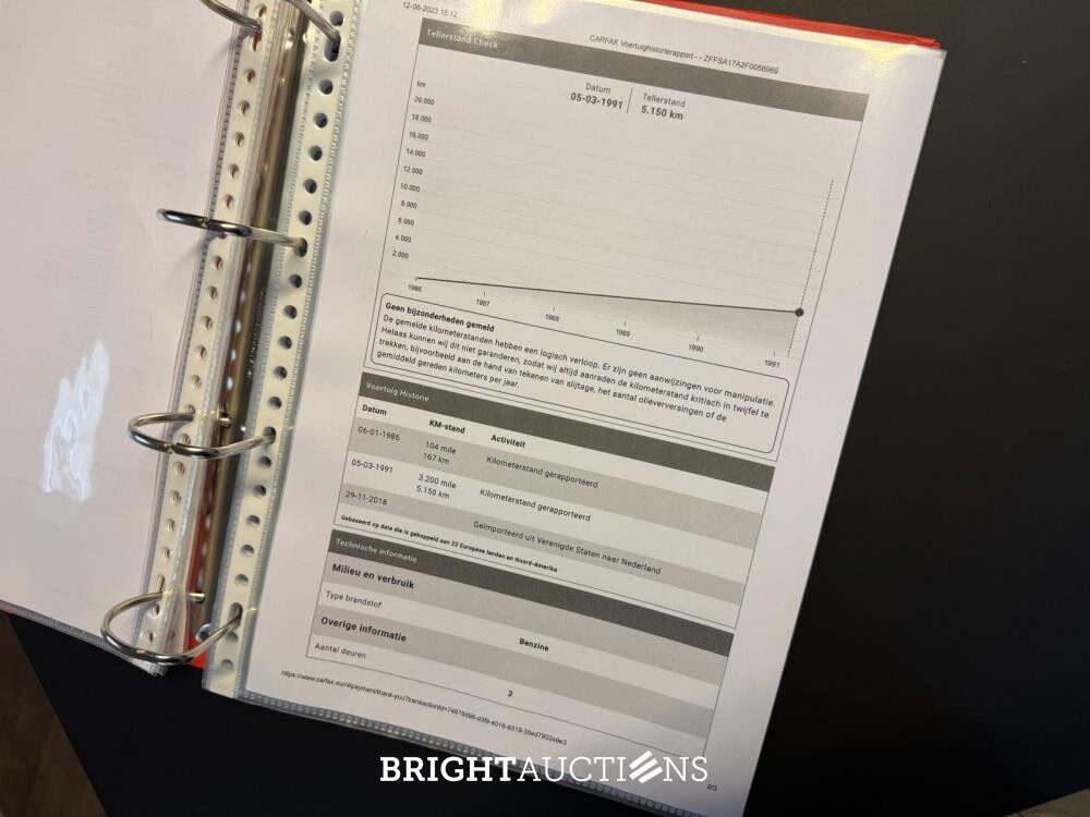 Ferrari Testarossa Monospecchio 4.9 F110 390hp Flat-12 1985, NL Nummernschilder