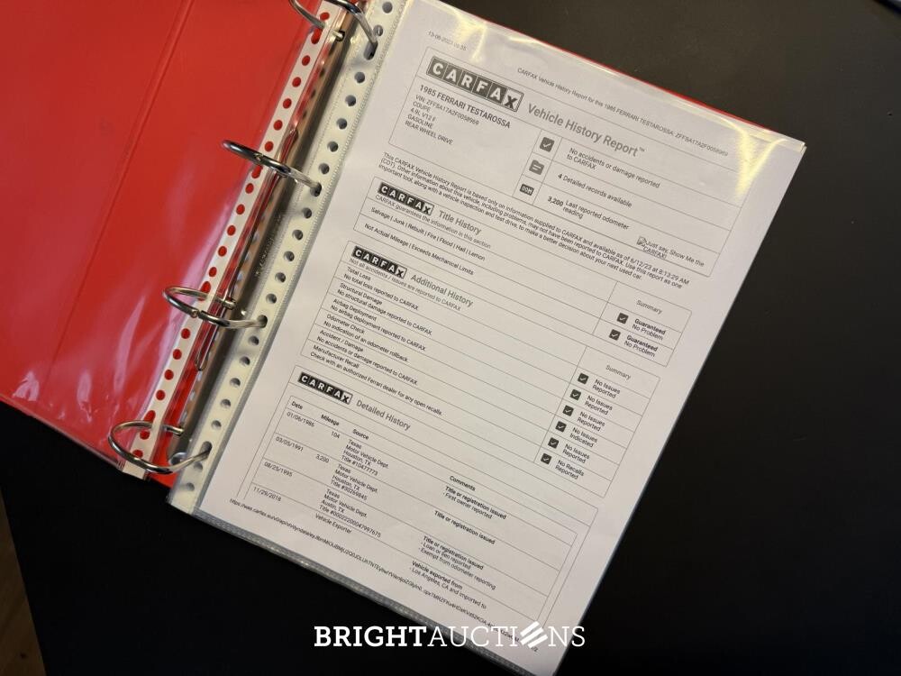 Ferrari Testarossa Monospecchio 4.9 F110 390hp Flat-12 1985, NL Nummernschilder