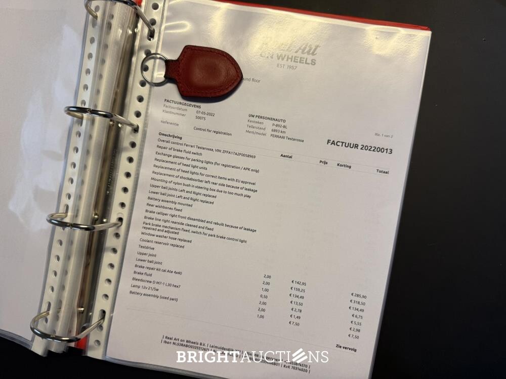 Ferrari Testarossa Monospecchio 4.9 F110 390hp Flat-12 1985, NL Nummernschilder