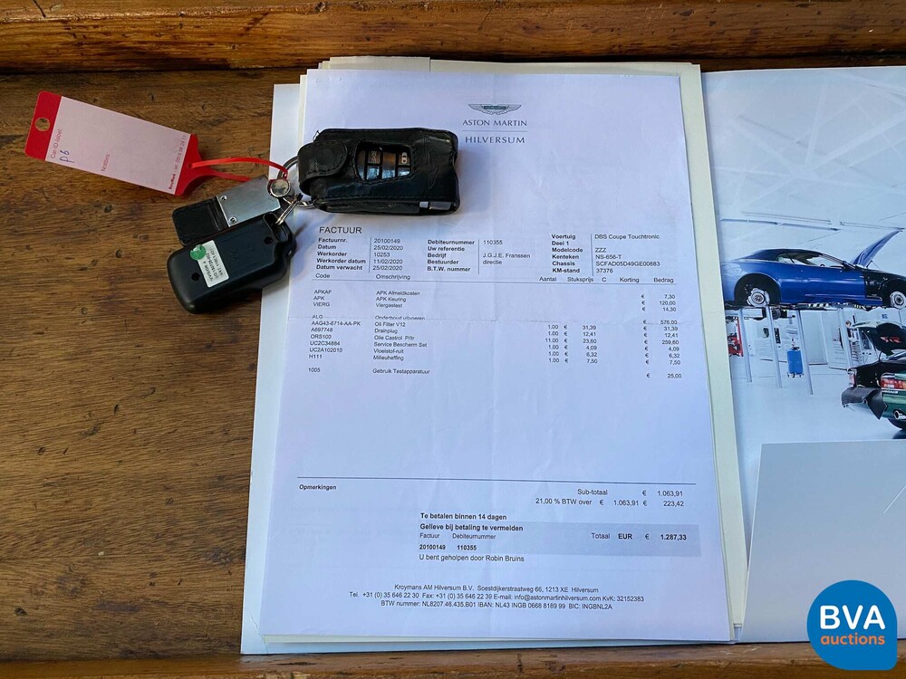 Aston Martin DBS 6.0 V12 517pk Coupe 2008, NS-656-T