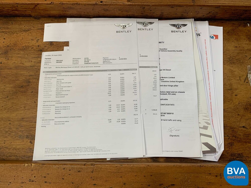 Bentley Bentayga V8 435pk 7-PERSOONS 2017, SZ-766-S