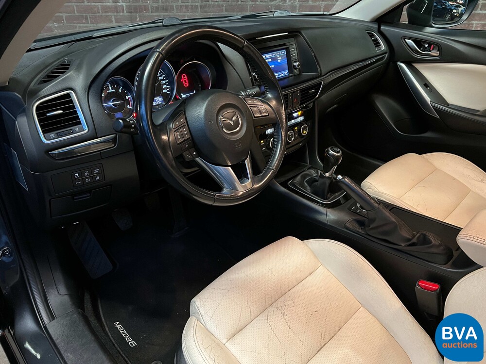 Mazda 6 Sportbreak 2.2D Skyactiv-D Skylease+ 2014 -Org. NL-, 5-TVL-28