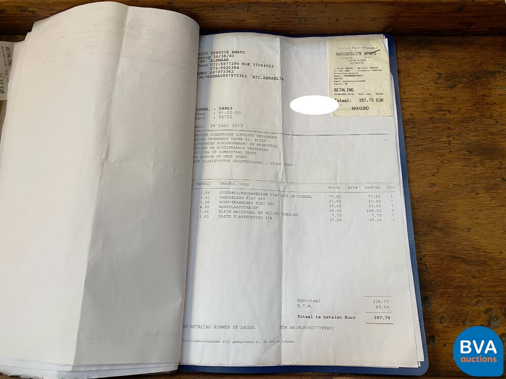 Fiat 600 L 29pk 1972, 91-02-TD