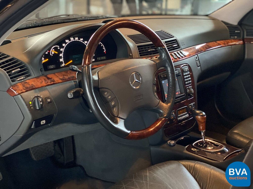 Mercedes-Benz S500 Lang S-Klasse 500 306pk 2001-Org NL-, 55-GZ-JD.