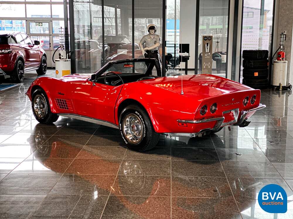 Chevrolet Corvette C3 Cabrio Chromstoßstange 210 PS 1970.