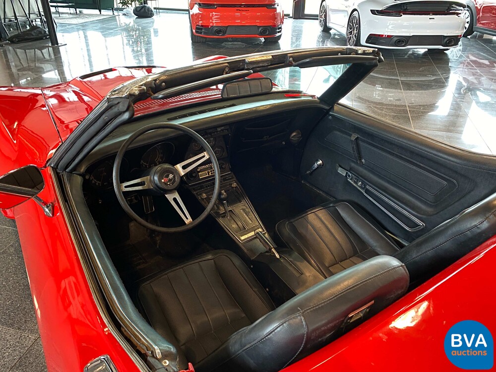 Chevrolet Corvette C3 Cabrio Chromstoßstange 210 PS 1970.