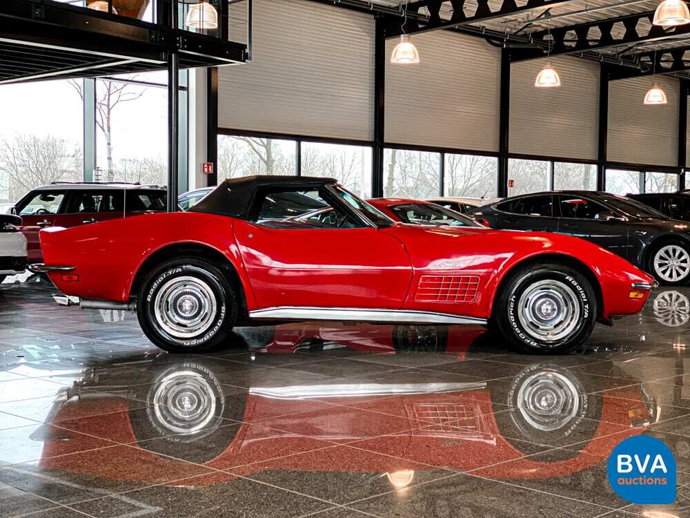 Chevrolet Corvette C3 Cabrio Chromstoßstange 210 PS 1970.