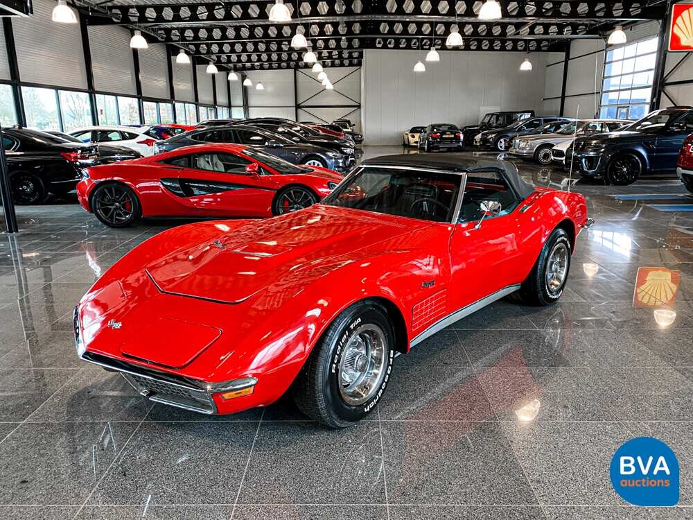 Chevrolet Corvette C3 Cabrio Chromstoßstange 210 PS 1970.