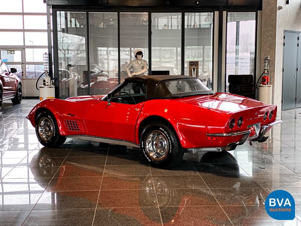 Chevrolet Corvette C3 Cabrio Chromstoßstange 210 PS 1970.