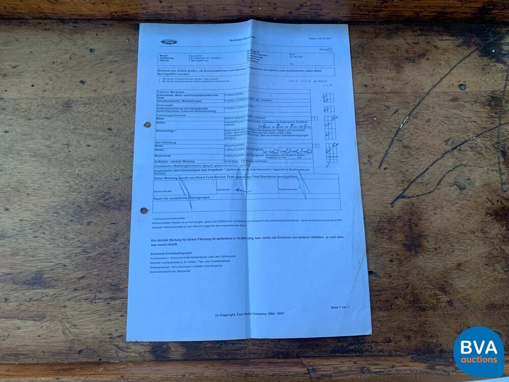 Ford Focus ST2.5-20V Sport 2007 226PS, 9-ZSG-00.