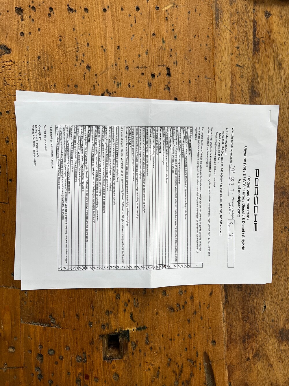 Porsche Cayenne S4.8 Sportchrono 400 PS 2013, JP-842-T.