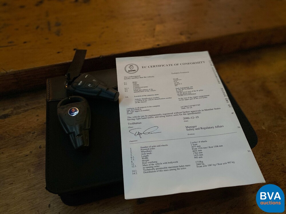 Saab 9-3 Convertible 2.0 T Vector 209hp 2007 -Org. NL-, 44-TV-NR.