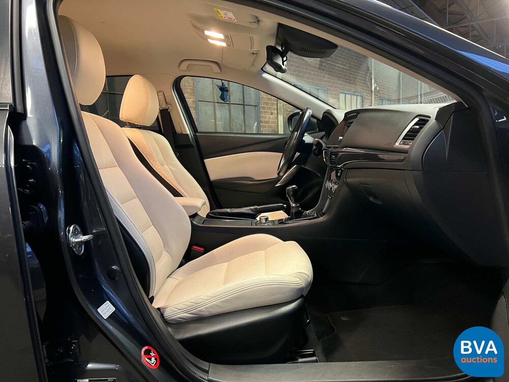 Mazda6 Sportbreak 2.2D Skyactiv-D Skylease+ 2014-Org. NL-, 5-TVL-28.
