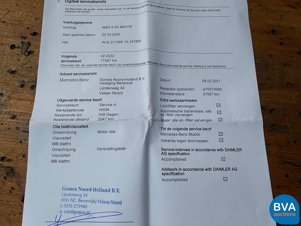 Mercedes-Benz S63 AMG Coupé 4Matic+ 612pk 2020 -Org. NL-, H-270-DR