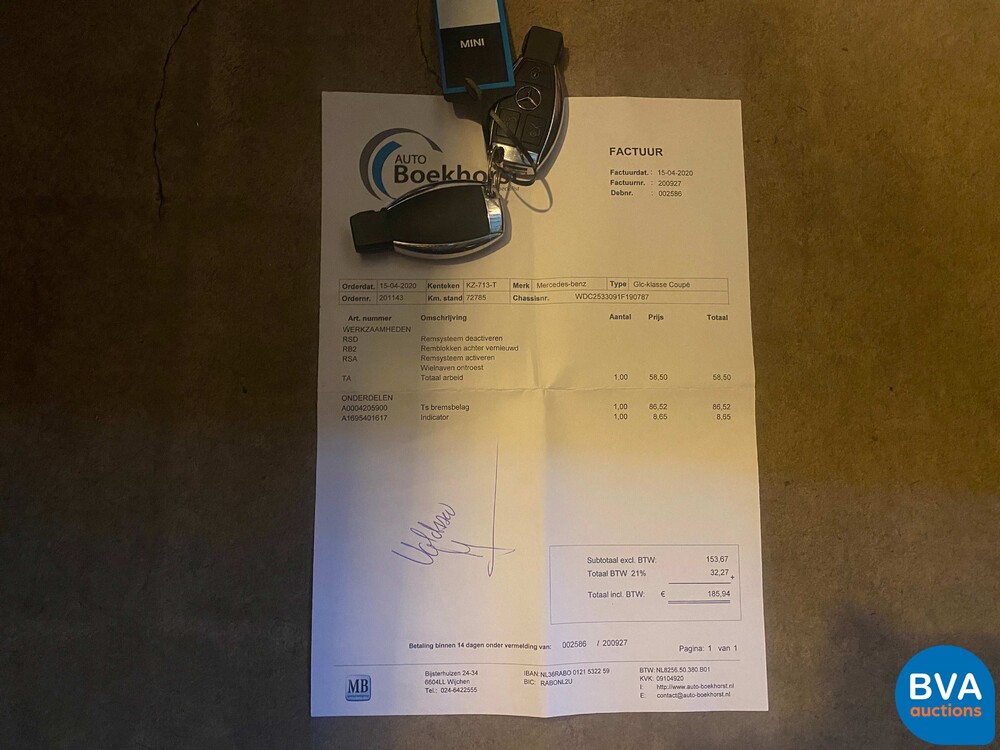 Mercedes-Benz GLC250d Coupe AMG 4Matic Edition 1 204pk 2017 -Org. NL-, KZ-713-T.