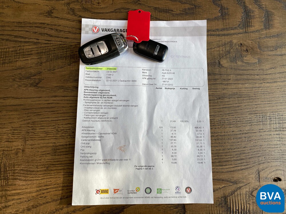 Audi A6 3.0 TFSI quattro Pro Line Plus 299PS 2012 -Org. NL-, 48-TGZ-5.