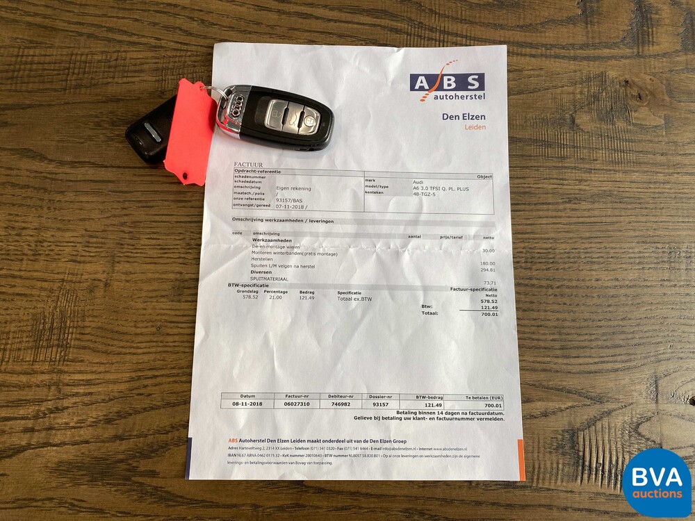 Audi A6 3.0 TFSI quattro Pro Line Plus 299PS 2012 -Org. NL-, 48-TGZ-5.