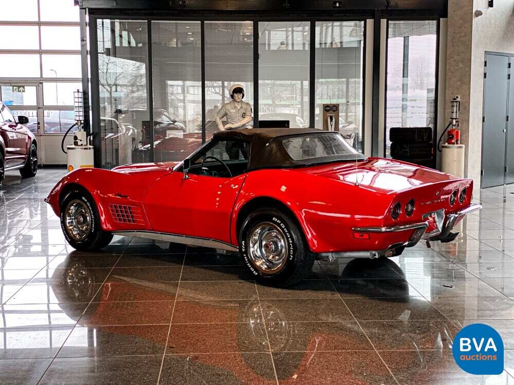 Chevrolet Corvette C3 Cabrio Chromstoßstange 210 PS 1970.