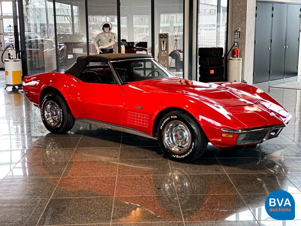 Chevrolet Corvette C3 Cabrio Chromstoßstange 210 PS 1970.