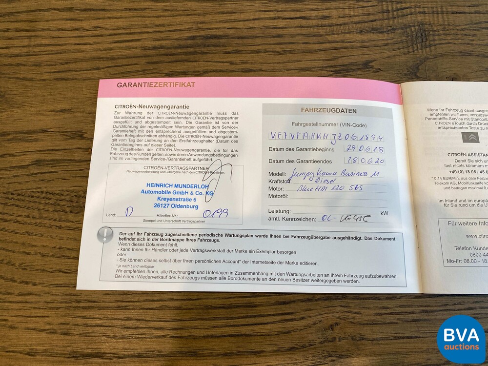 Citroen Jumpy 2.0 BlueHDI 120 Business M S&S, VNV-12-N.