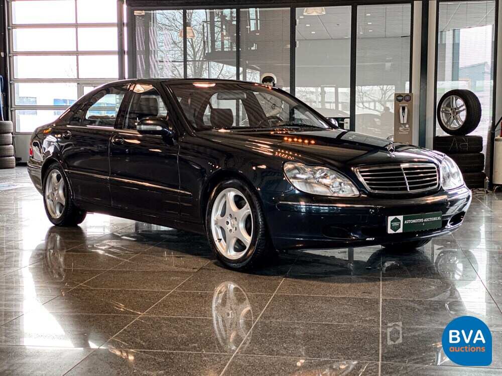 Mercedes-Benz S500 Lang S-Klasse 500 306pk 2001-Org NL-, 55-GZ-JD.