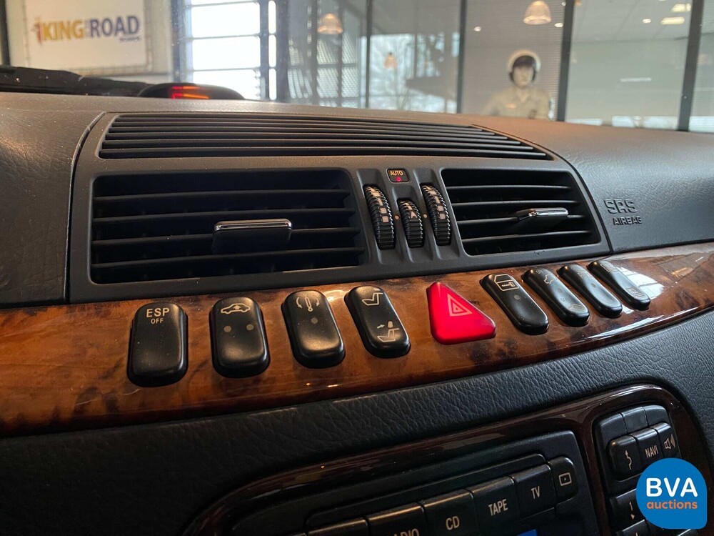 Mercedes-Benz S500 Lang S-Klasse 500 306pk 2001-Org NL-, 55-GZ-JD.